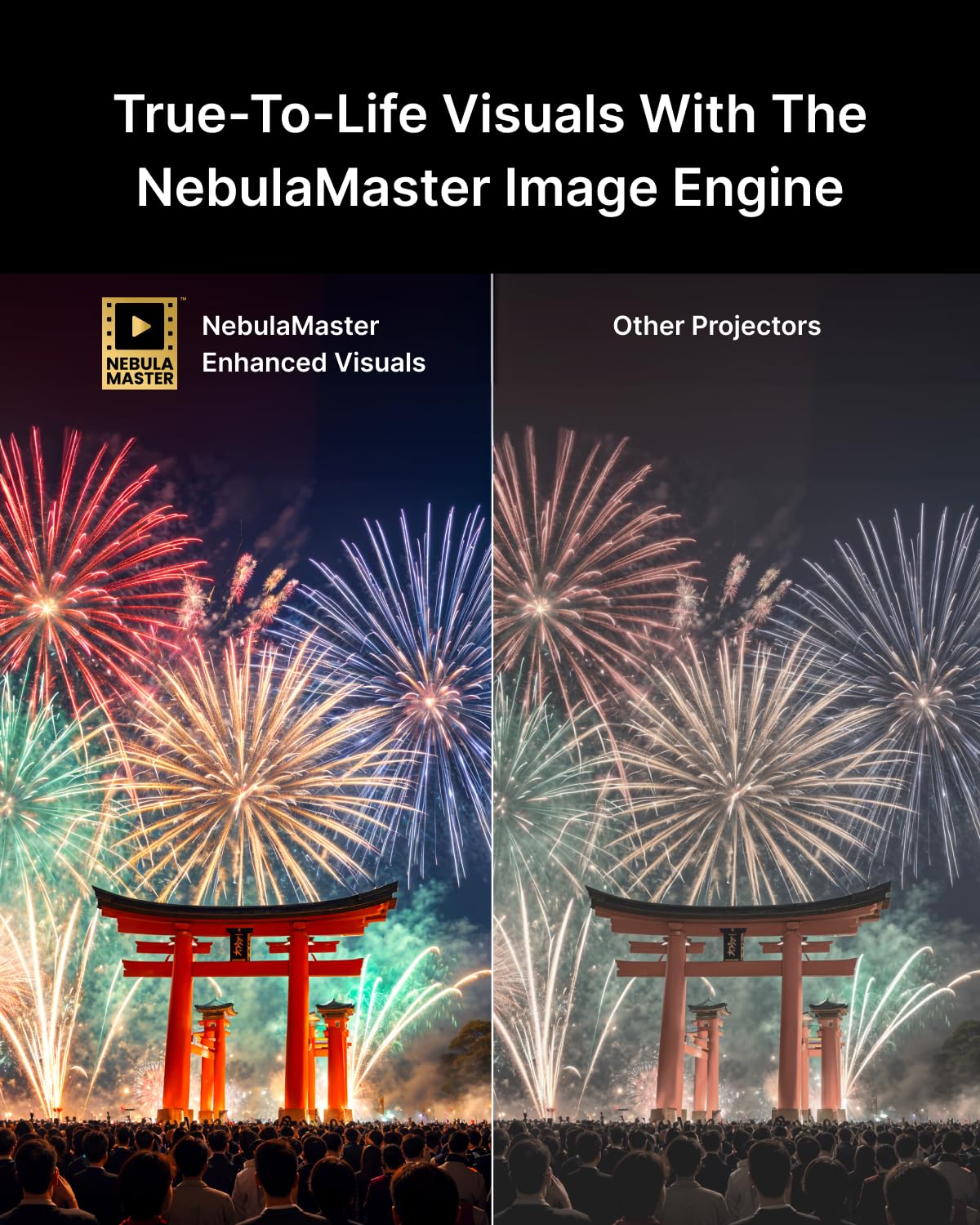 NEBULA Cosmos 4K SE Smart Projector, Nebulamaster, High-Brightness with Dolby Vision, 200
