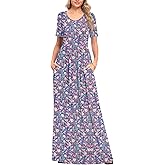 Linkily Maxi Dress Casual Long Dresses with Pockets S-2XL