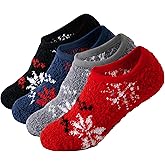 SKOLA Cozy Winter Fuzzy Women Socks Grip Slippers Fluffy House Non Skid Microfiber Socks