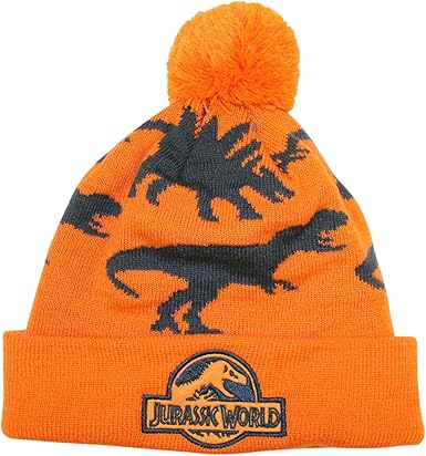 boys navy bobble hat