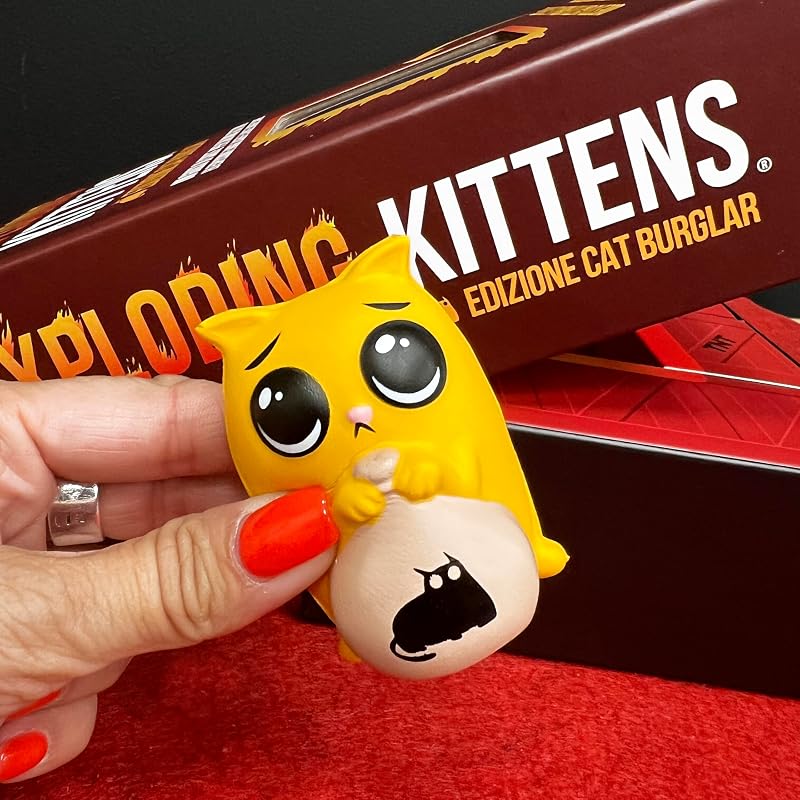 Asmodee Edition Cat Burglar – Brettspiel für Familien und Freunde – Spielkarten – lustiges und schnelles Partyspiel – 2 – 5 Spieler – 7+ Jahre – Italienische Ausgabe