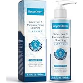 RoyceDerm Seborrheic Dermatitis Face &amp; Body Wash - Foaming Daily Face Wash for SD-Prone and Psoriasis-Prone, Oily, Flaky, Redness-Prone and Sensitive Skin - Fragrance-Free, 8.45 Fl Oz