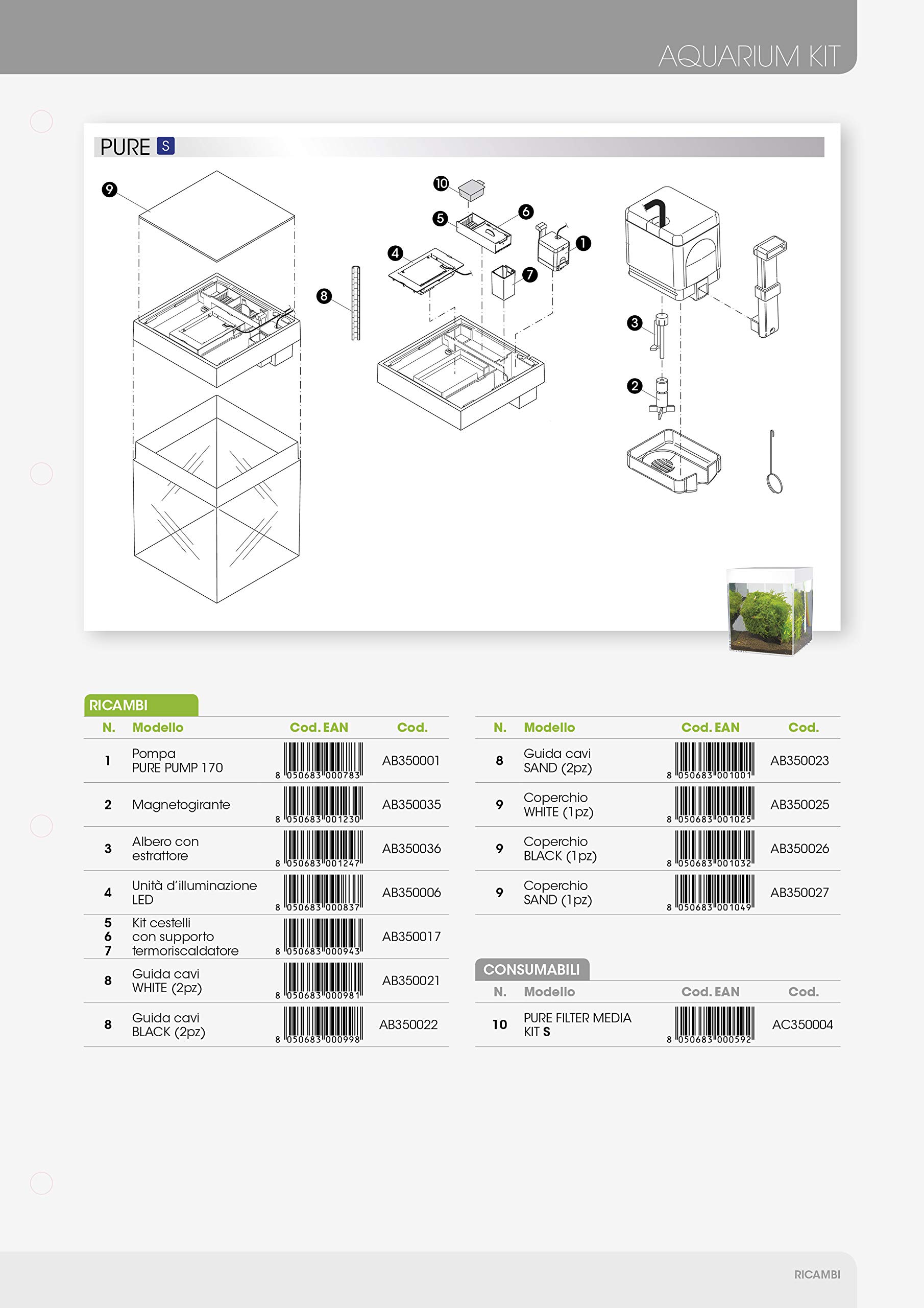 Askoll Ab350035 Magnetic impeller Pure S (Compatible with 952191)