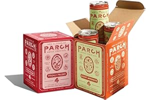 PARCH Desert Margarita + Prickly Paloma Variety Pack, Ready to Drink Non Alcoholic Agave Cocktail Infused with Desert Botanicals & Adaptogens, Plant Based, Gluten Free & Vegan (8.4 oz x 8 pack)
