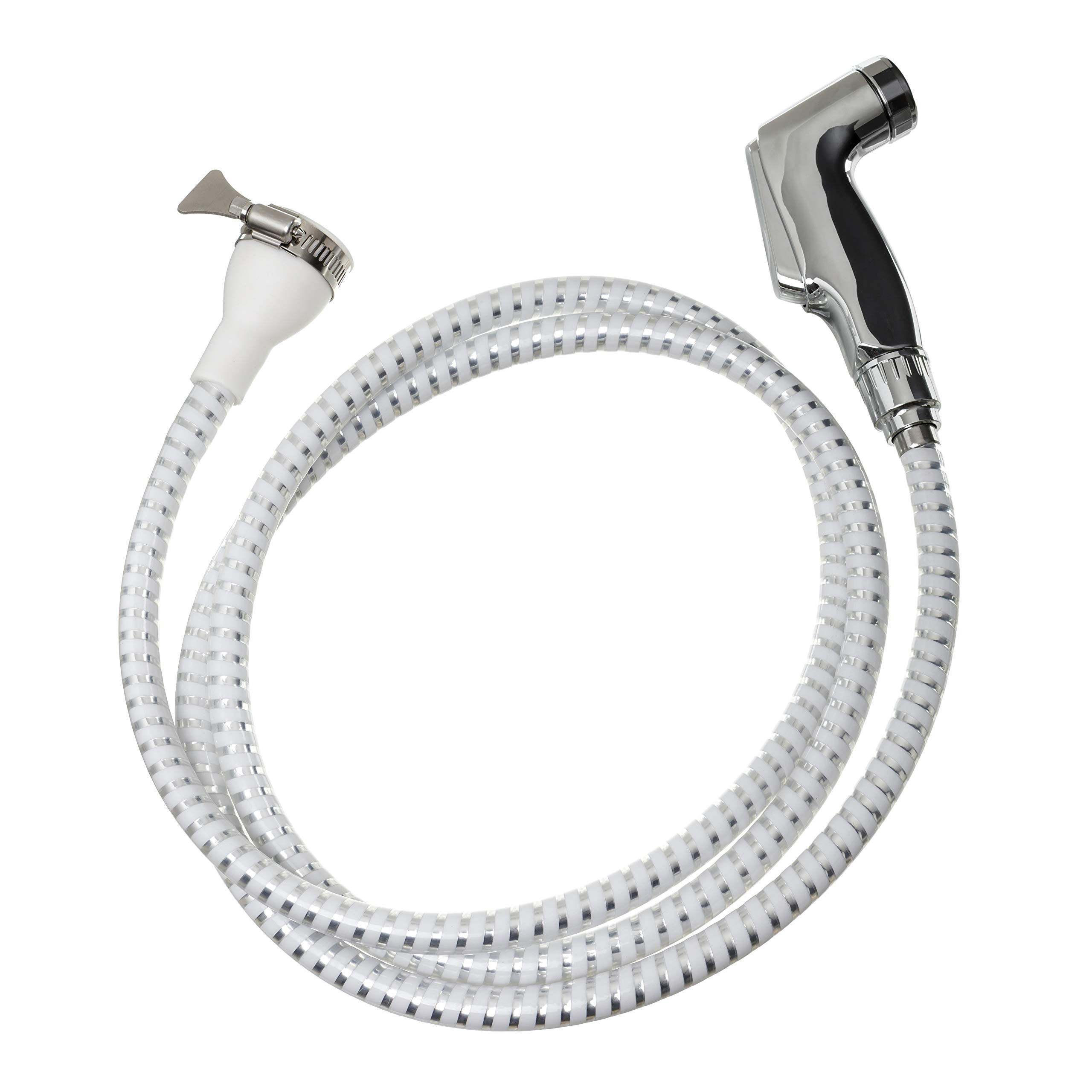 TATAY Shower kit Shattaf, without installation, 1 jet, with trigger and with white and chromed PVC hose. Universal connection