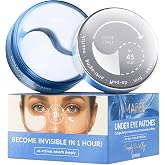 MAREE Invisible Under Eye Patches for Puffy Eyes and Dark Circles with Peptide Collagen, Caffeine &amp; Retinol - Eye Masks for Women &amp; Men for Undereye Bags &amp; Puffiness Reducing - 50 Count (Pack of 1)