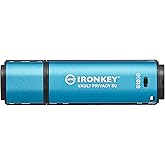Kingston Ironkey Vault Privacy 50 USB-A 512GB Encrypted Flash Drive | FIPS 197 Certified | XTS-AES 256-bit | BadUSB and Brute Force Protection | Mult-Password Option | IKVP50/512GB