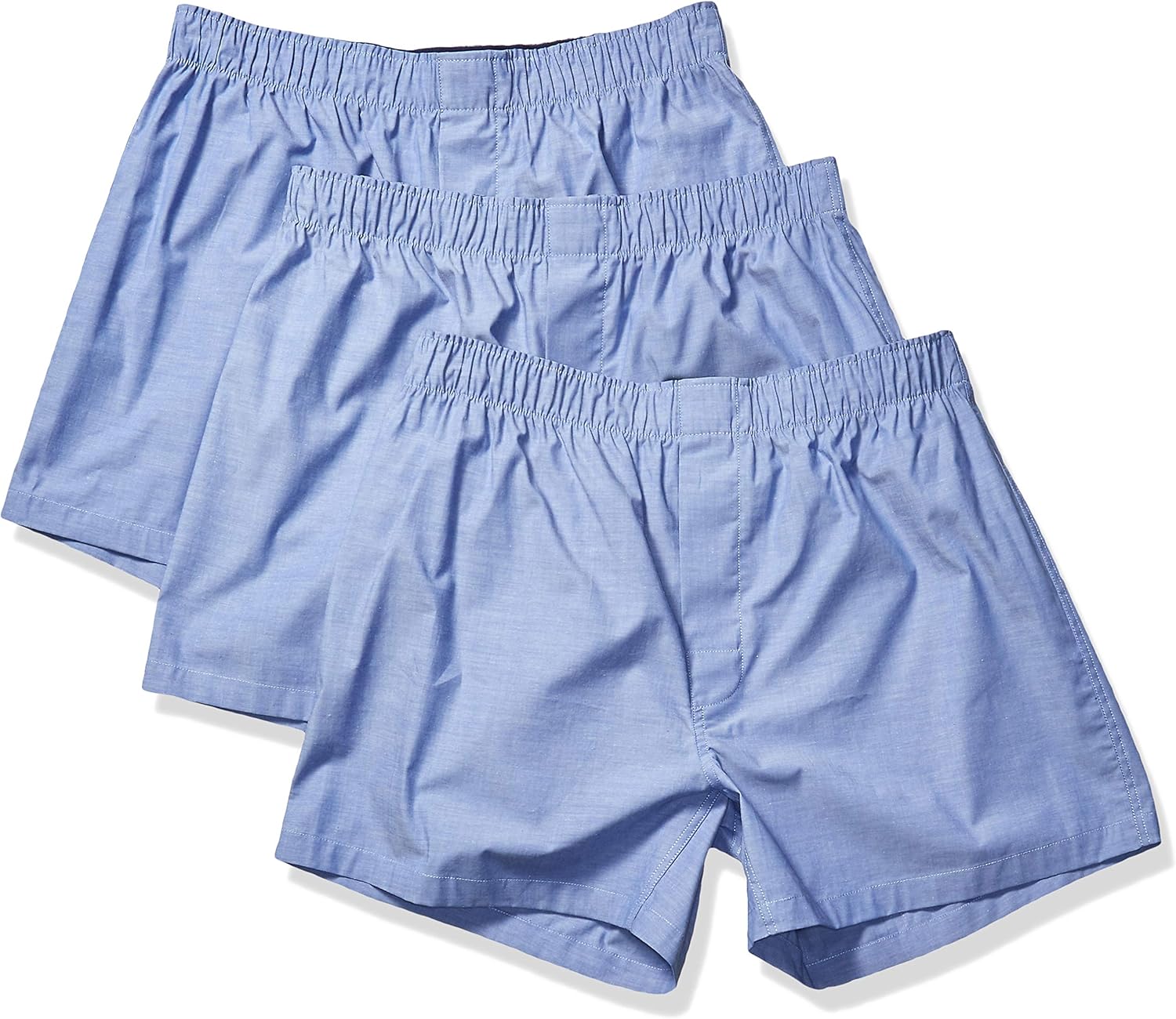 Amazon Brand - Goodthreads Men's 3-Pack Stretch Woven Boxer Shorts