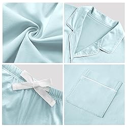 COLORFULLEAF Women's 100% Cotton Long Sleeve Pajama