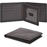 Oak Leathers Leather Wallet for Men - RFID Bifold Wallets with 9 Credit Cards 1 ID Window Slim Minimalist Front Pocket Gift For Men