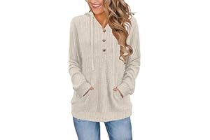 XMTOPYE Womens Sweaters Fashion Hoodies Long Sleeve Tops Casual Sweatshirts Fall Outfits Pullover Winter Clothes 2025