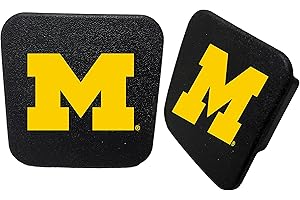 R AND R IMPORTS Michigan Wolverines Rubber Trailer Hitch Cover Officially Licensed Collegiate Product