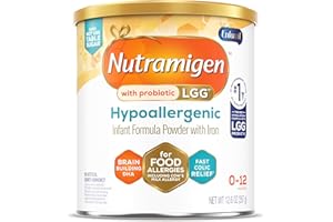 Enfamil Nutramigen Hypoallergenic Baby Formula with Iron, Lactose Free, Colic Relief from Cow's Milk Allergy Starts in 24 Hours, Brain Building DHA, Probiotic LGG for Immune Support, 12.6 Oz Can