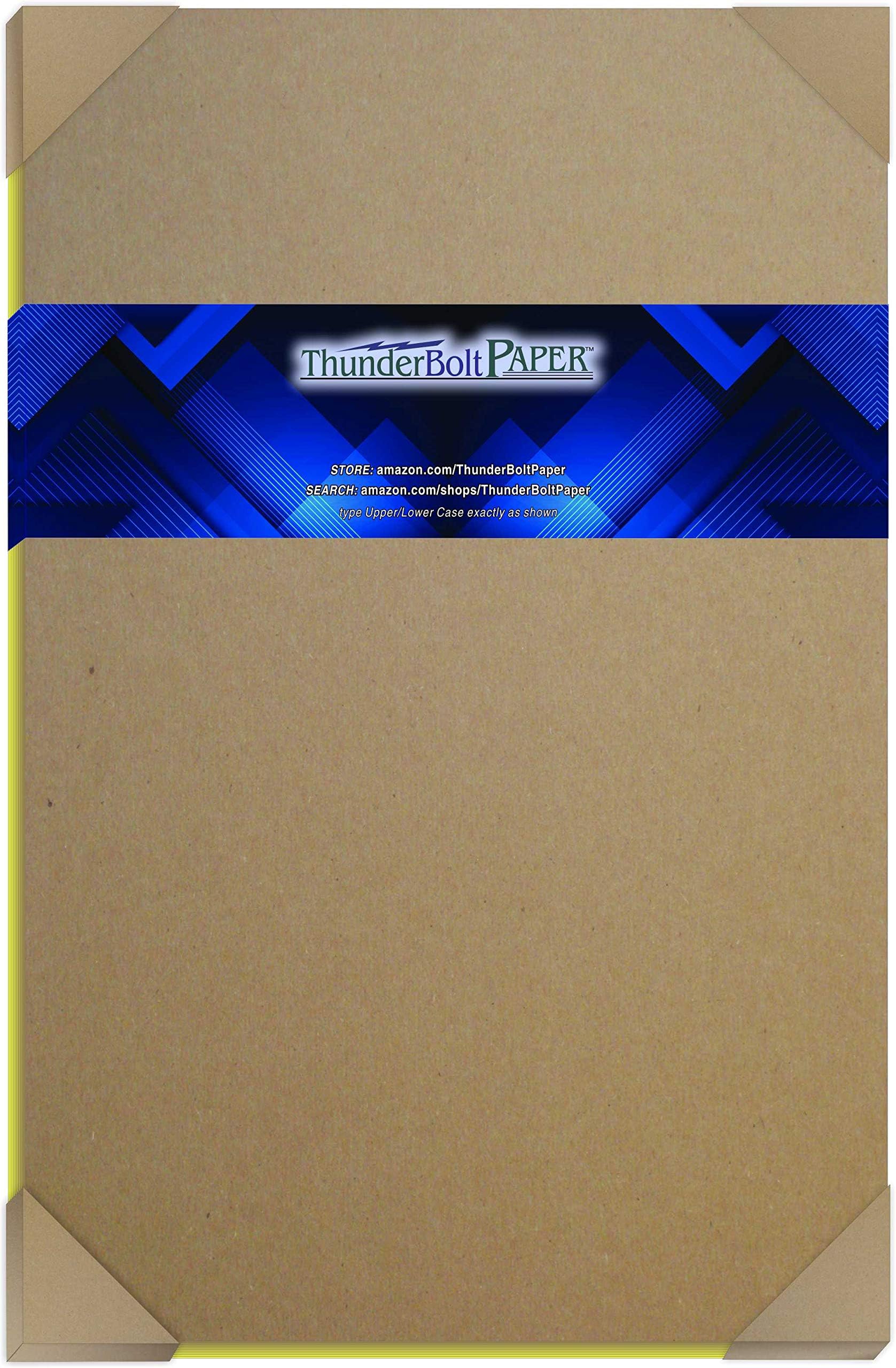15 Sheets Chipboard 46pt (Point) 11 X 17 Inches Medium Weight Tabloid Size .046 Caliper Thickness Cardboard Craft|Packaging Brown Kraft Paper Board