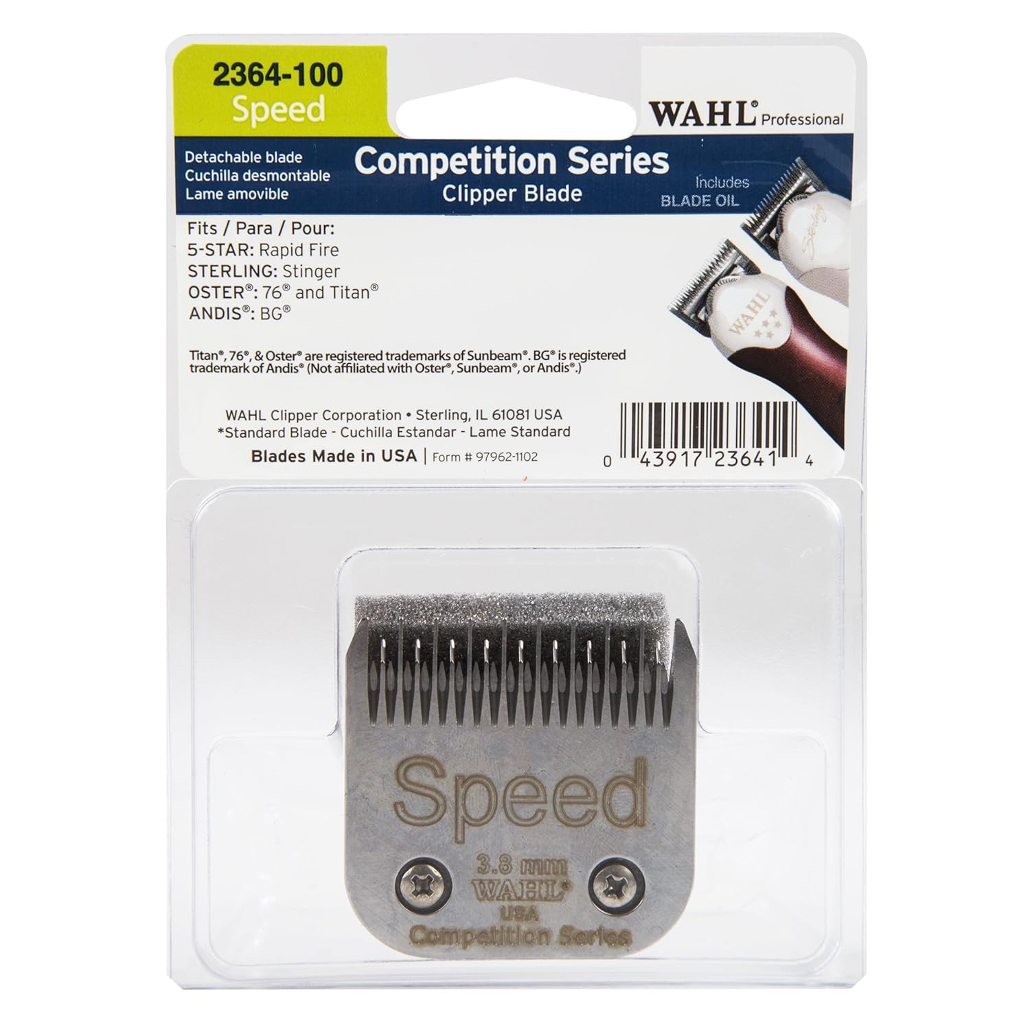 wahl competition clipper blades