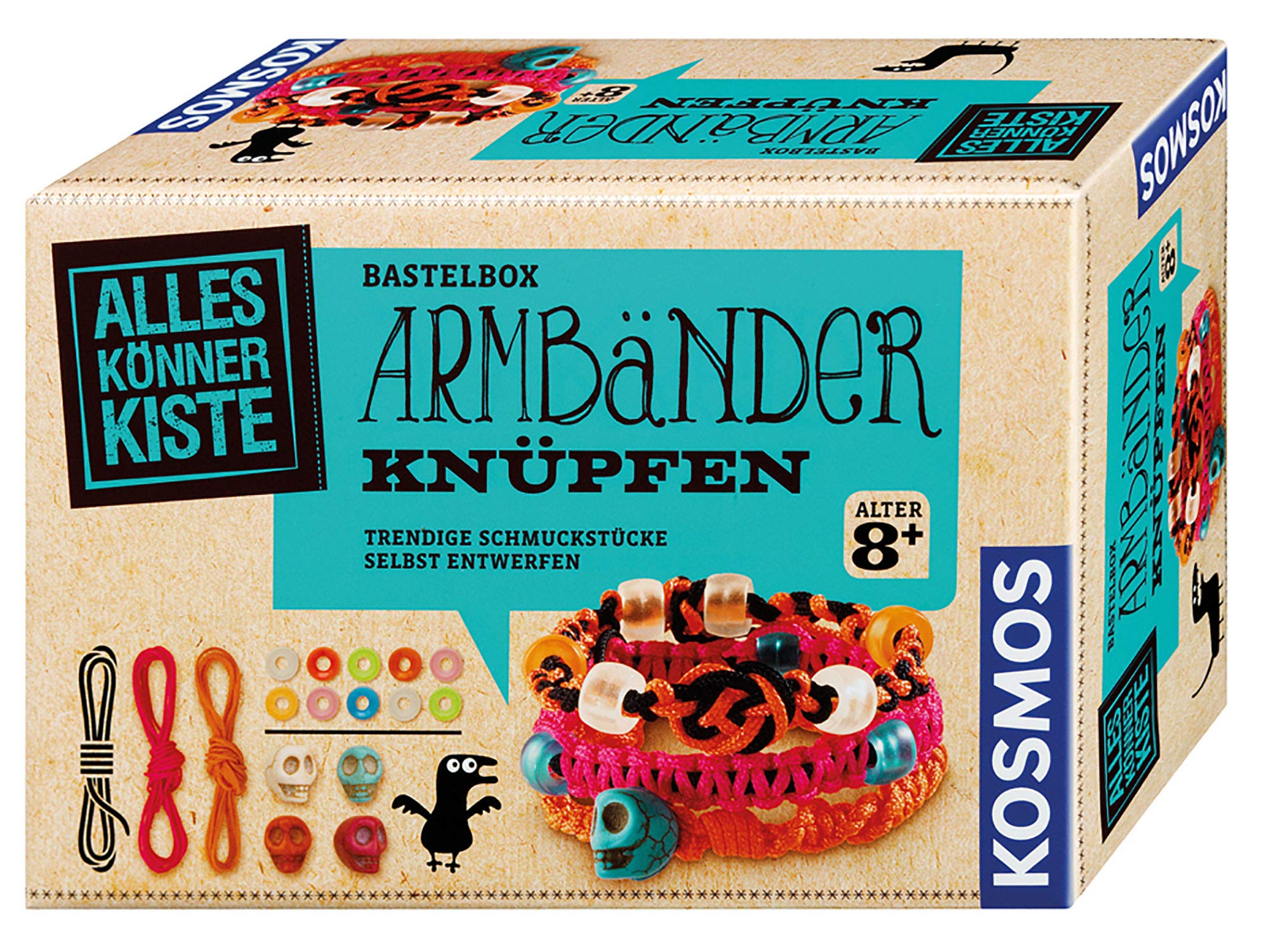 Kosmos 604158 AllesKönnerKiste Bracelets, Make Your Own Friendship Bracelets, DIY Craft Set for Girls from 8 Years