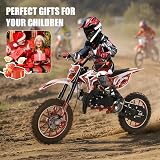 ehozirta 49cc Kids Dirt Bike 2-Stroke Gas Motocross 40KM/H Disc Brakes Red view 6