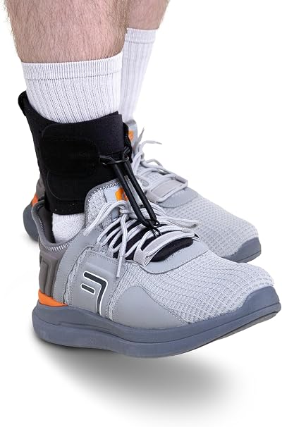 Boxia AFO Brace for Drop Foot – Adjustable, Black Medium, Unisex