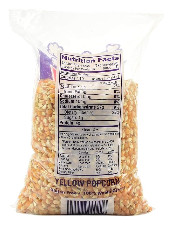 Amazon Com Snappy Yellow Popcorn Kernels 2lb Bags 4 Pack