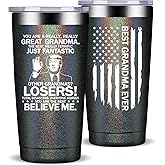 Fufandi Grandma Gifts - Mothers Day Birthday Christmas Gifts for Grandmas, Grandmother, Nana - Best Grandma Ever Gift from Grandchildren - Tumbler Cup 20oz