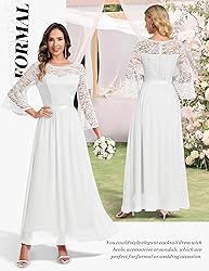 Wedtrend Women's Bridal Shower Dress, 3/4 Sleeve