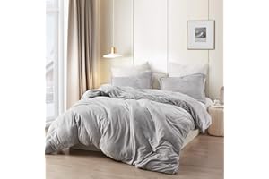 BYOURBED Coma Inducer King Duvet Cover - Wait Oh What - Tundra Gray