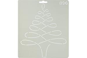 Quilting Creations 896QC Christmas Tree Quilt Stencil, 8-1/4"