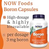 Now Foods Boron 3 mg 250 Vegan Capsules Lab Tested Gluten Free Soy Free view 5