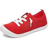 ALTOCIS Women's Knit Slip On Sneakers Ladies Elastic Low Top Flats Lightweight Breathe Mesh Fashion Sneakers Cute Flying Woven Loafers