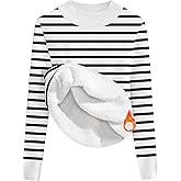 Zeagoo Women's Fleece Sherpa Lined Sweater Mock Neck Long Sleeve Thermal Shirt 2026 Fall Winter Fuzzy Knit Jumper Tops S-XXL