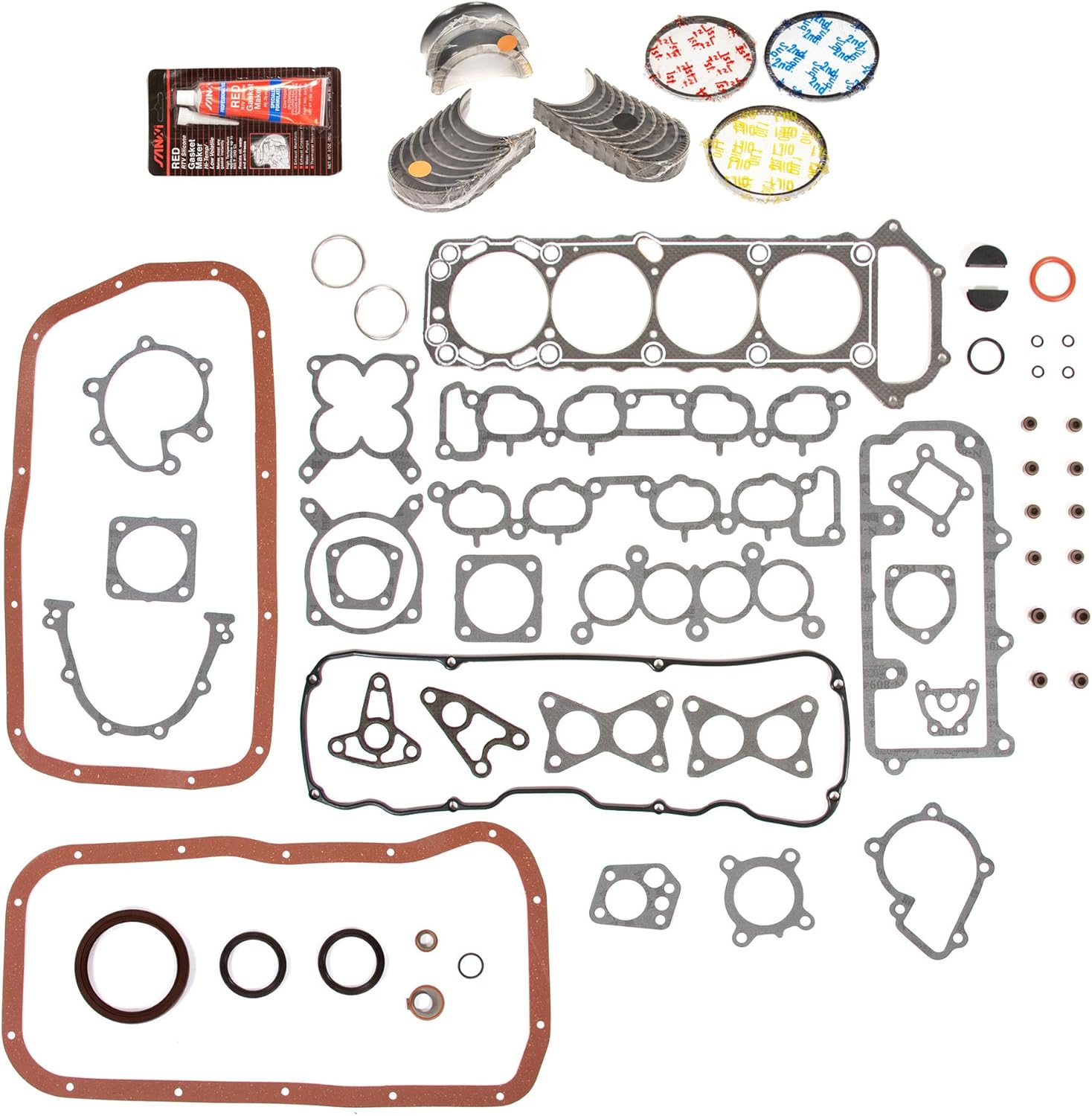 Fit 8997 Nissan 240SX D21 Pickup 2.4L SOHC Valve Cover Gasket Set