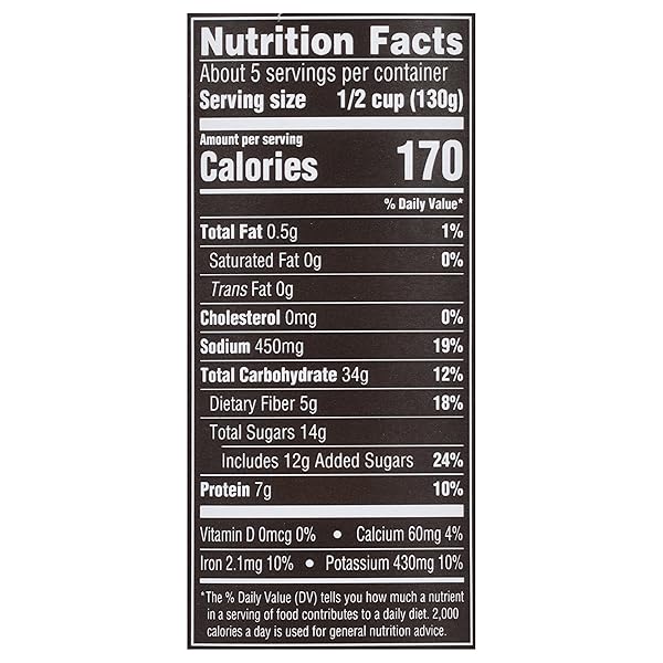 BUSH’S CANNED BOURBON AND BROWN SUGAR GRILLIN’ BEANS, PLANT-BASED PROTEIN, GOOD SOURCE OF FIBER, VEGETARIAN, FAT FREE, GLUTEN FREE, 22 OZ