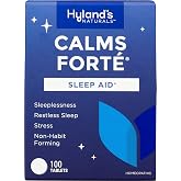 Hyland's Calms Forte, Natural Sleep Suppurt &amp; Relief of Tension, 100ct