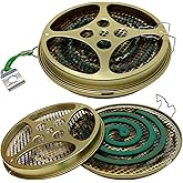 Portable Mosquito Coil Holder - Mosquito Coil & incense burner for Outdoor use, Pool side, Patio, Deck, Camping, Hiking, etc.