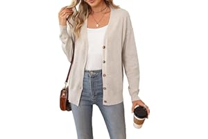 Arach&Cloz 2025 Wool Blended Cardigan Sweaters for Women Spring Fashion Lightweight Button Clothes Business Casual Outfits