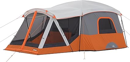 Amazon Com Core 11 Person Family Cabin Tent With Screen Room