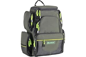 Seaknight Fishing Tackle Backpack, Water-Resistant Large Storage(Boxes Not Included), Outdoor Multifunctional Box Tackle Bag for Fishing Camping Hiking Cycling