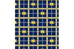 FIELD'S FABRICS Flannel Cotton College University of Michigan Wolverines Flannel Print Fabric By the Yard