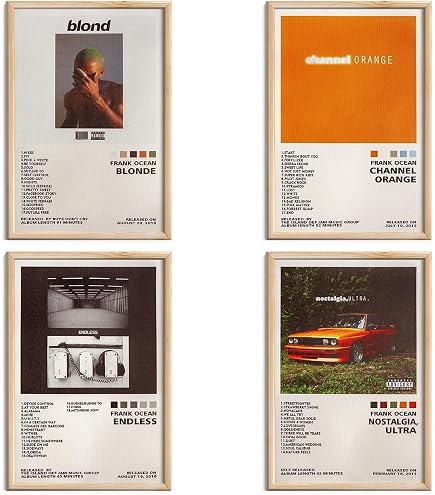 Amazon.com: Bkioqoh Set of 6 Canvas Posters - Frank Ocean Blonde