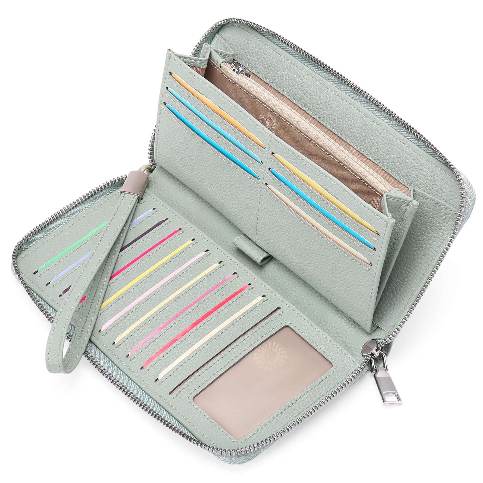 GAEKEAO Leather Purses for Women, Large Capacity Ladies Purse, RFID Purses for Women with Multiple Card Slots and Roomy Compartment