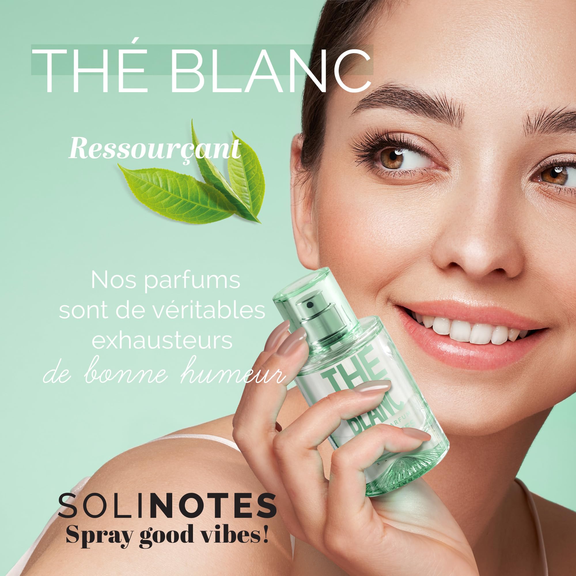 SOLINOTES White Tea Perfume for Women - Eau De Parfum | Delicate Floral and Soothing Scent - Made in France - Vegan - 1.7 fl.oz