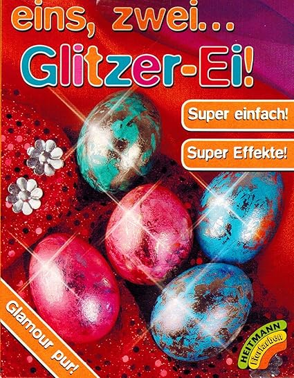 Ostereier Farben Glitzer Ei - Super Silber Effekte (3 Farben)
