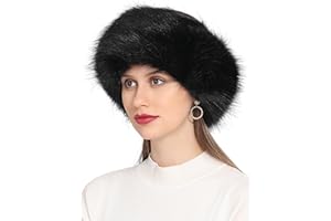 Rulala Fancy Faux Fur Headband for Women Winter Earwarmer Earmuff with Elastic
