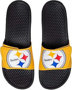 FOCO NFL Unisex - Big Logo Slide Flip Flops Sandals