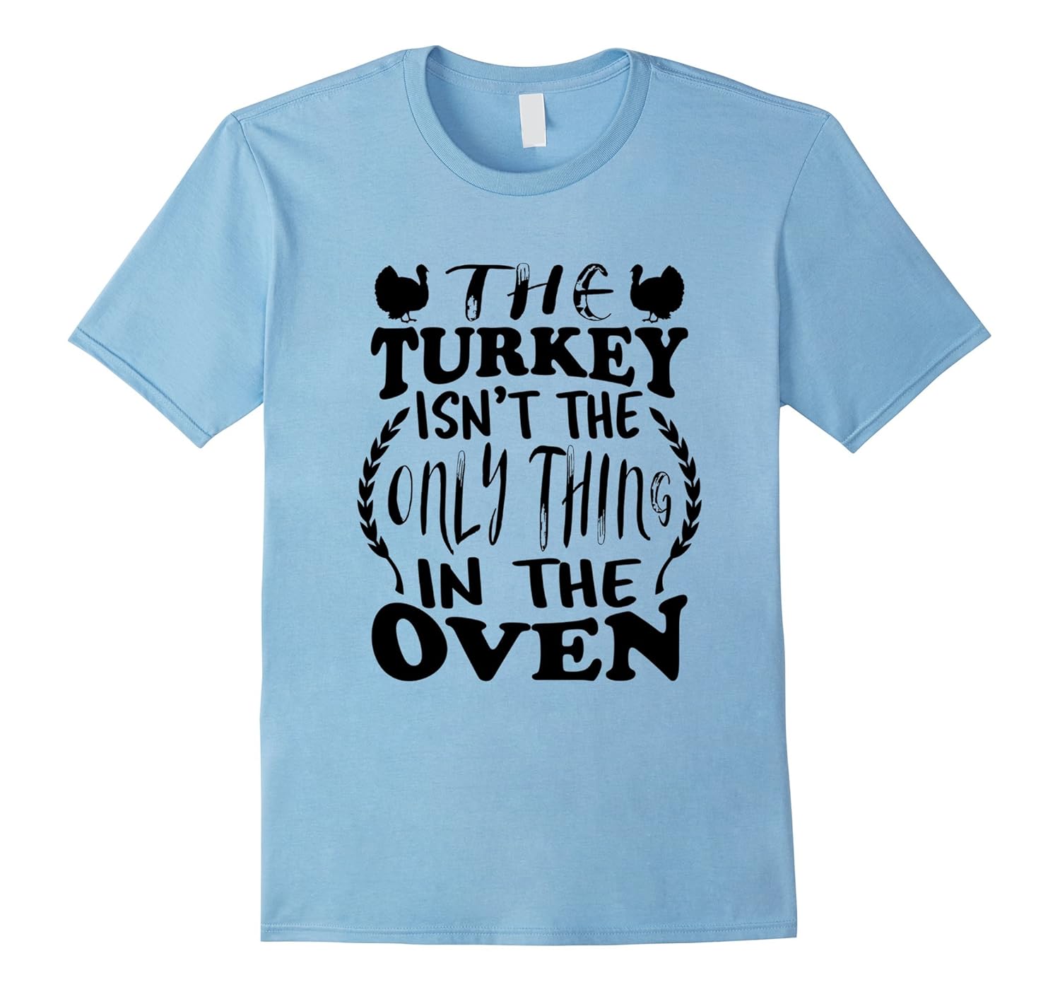 Pregnancy Baby Announcement Thanksgiving Turkey shirts-Rose