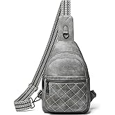 LATMAP Sling Bag For Women Fanny Pack Crossbody Travel Shoulder Belt Bags Tote Backpack Purse Faux Leather