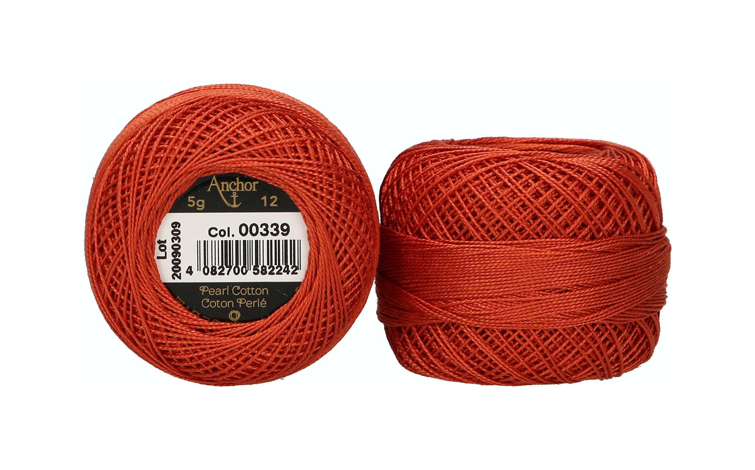 Anchor Pearl Yarn, Thickness: 12, Packaging: 5G, Running Length: 56M 339 Embroidery Threads
