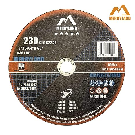 Merryland 230 X 1,9 Experten-line Trennscheibe für Stahl Metall 25 Stück