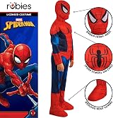 Rubies Spider-Man Deluxe Child Costume Padded Muscles Snood 7-8 Years view 2