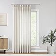 Vision Home Natural Pinch Pleated Semi Sheer Curtains Textured Linen Blended Light Filtering Window Curtains 95 inch for Living Room Bedroom Patio Pinch Pleat Drapes with Hooks 1 Panel 60" Wx95 L